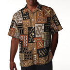 Mudcloth Mosaic Hawaiian Shirt Hawaiian Shirt Tianci 