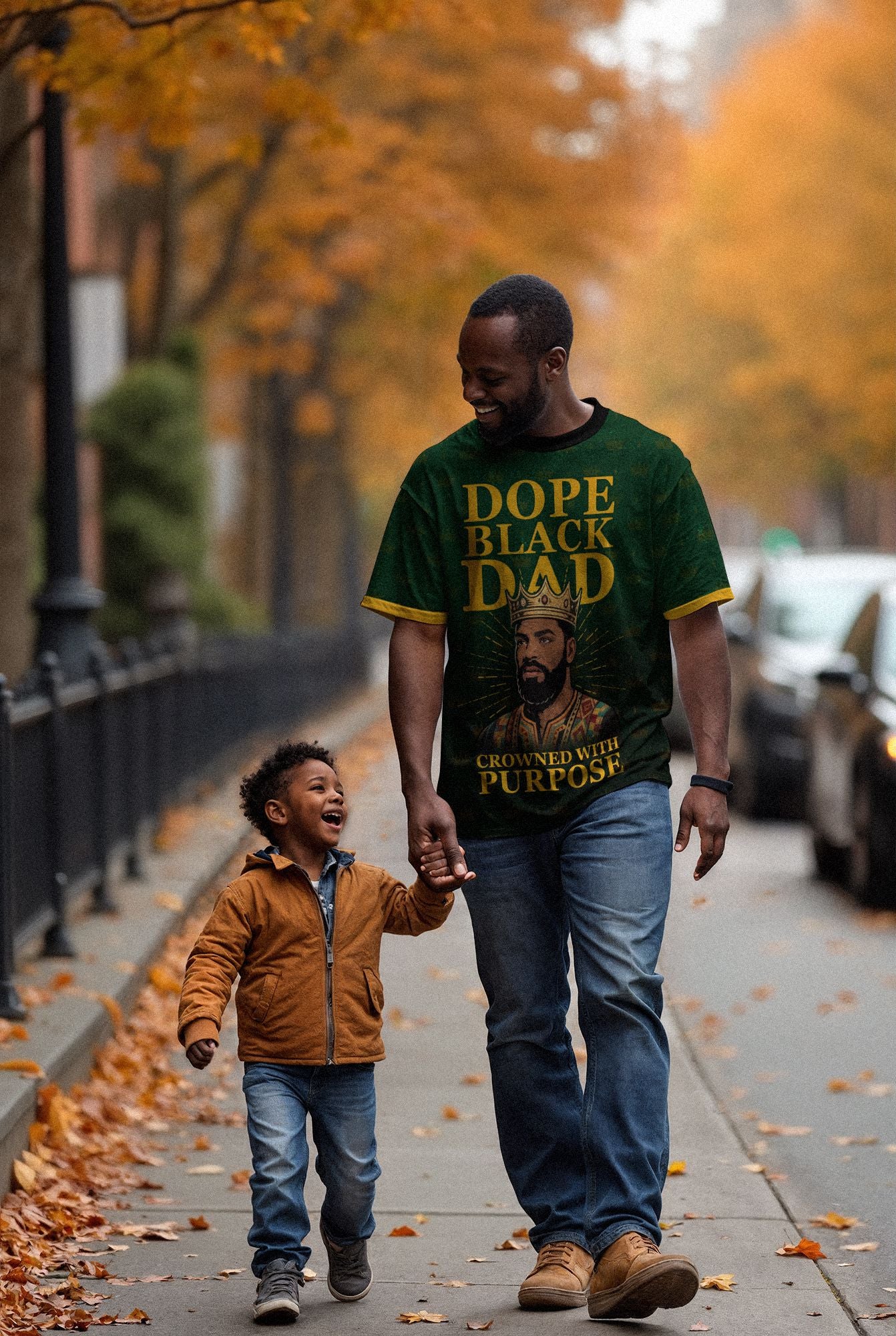 Dope Black Dad T-shirt AOP Tee Tianci 