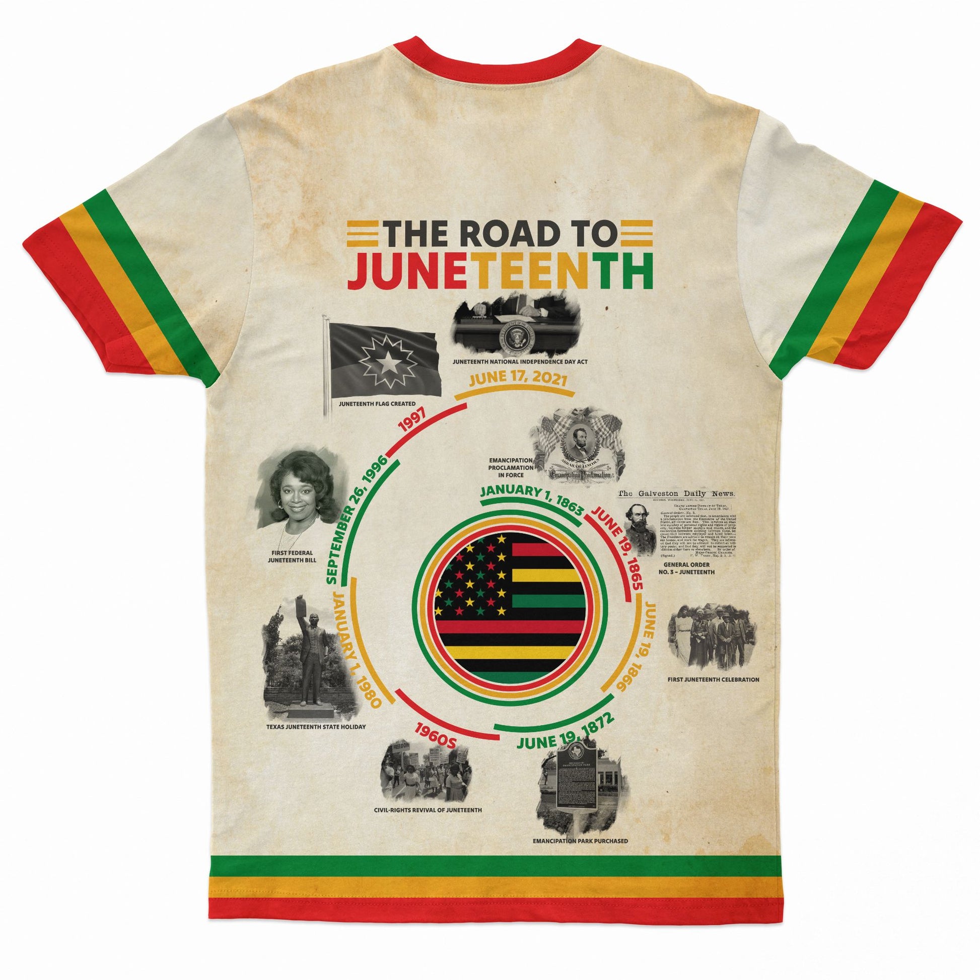 The Road to Juneteenth T-shirt AOP Tee Tianci 