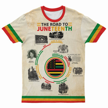 The Road to Juneteenth T-shirt AOP Tee Tianci 