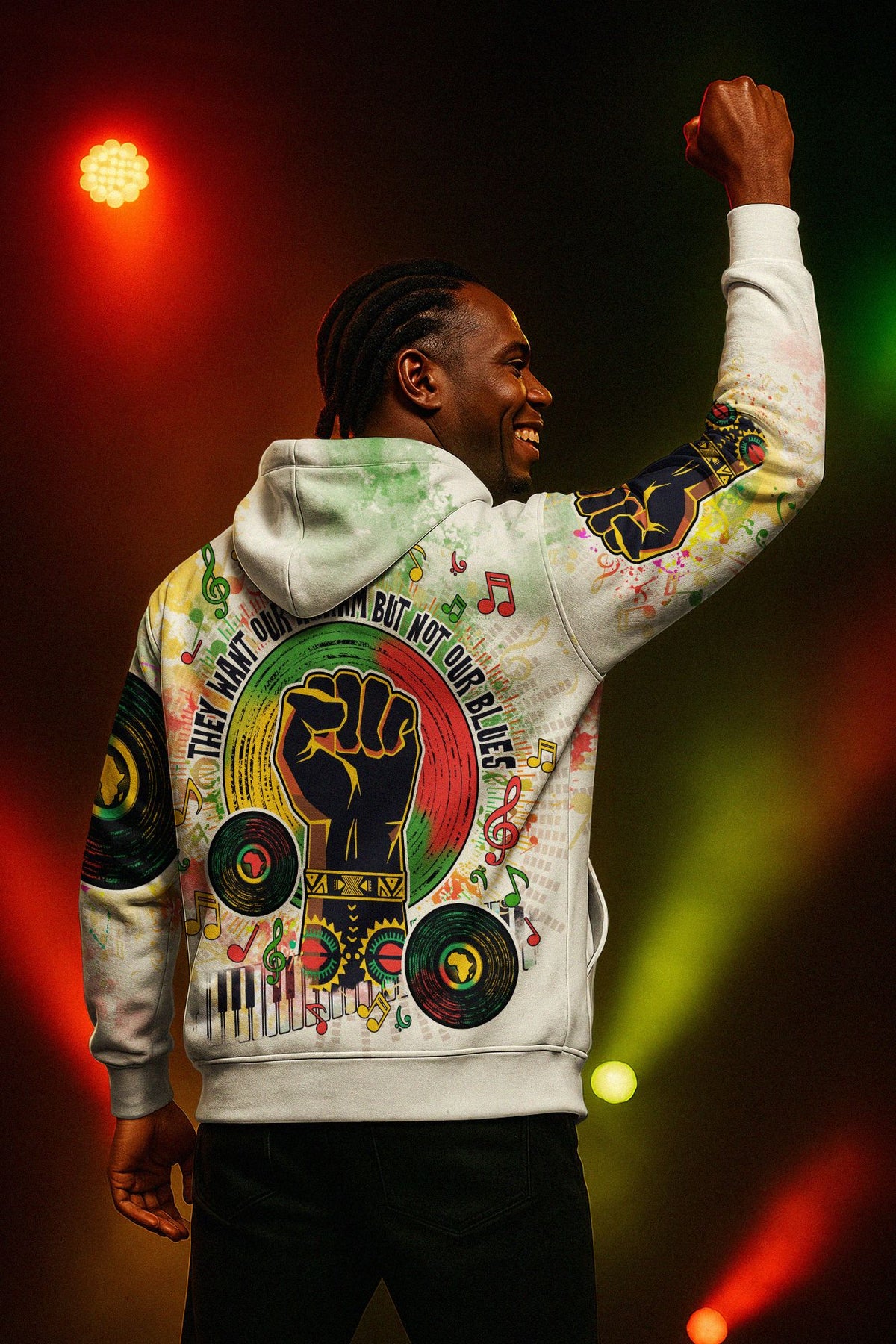 They Want Our Rhythm, Not Our Blues All-over Hoodie Hoodie Tianci 