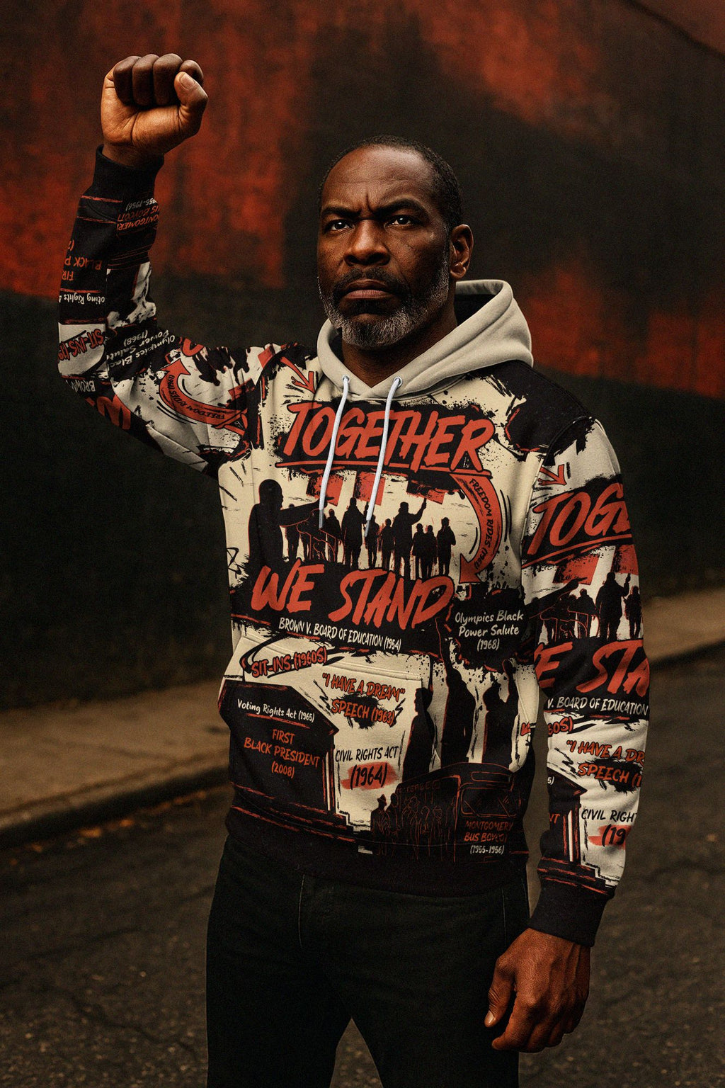 Together We Stand All-over Hoodie Hoodie Tianci 