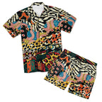 African Patchwork 2 Hawaiian Shirt and Shorts Set Hawaiian Shirt And Shorts Set Tianci 