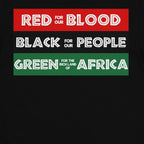 Red Black Green - Blood People Land T-shirt Apparel Gearment 