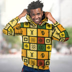 Adinkra Symbols Premium Hoodie Fleece Hoodie Zootop Bear 
