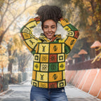 Adinkra Symbols Premium Hoodie Fleece Hoodie Zootop Bear 