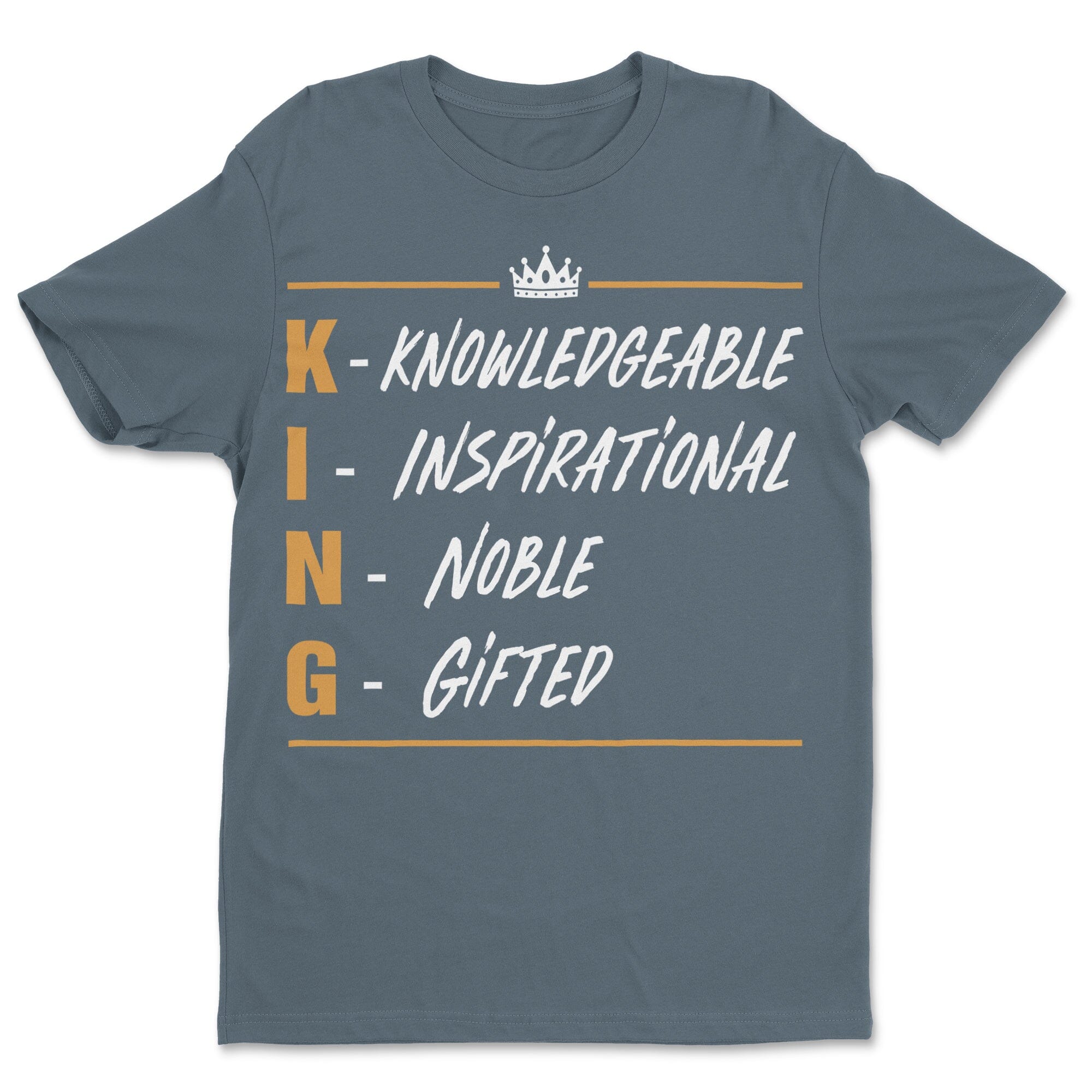 King T-shirt Apparel Gearment Budget-friendly - Sturdy & Reliable Dark Heather S