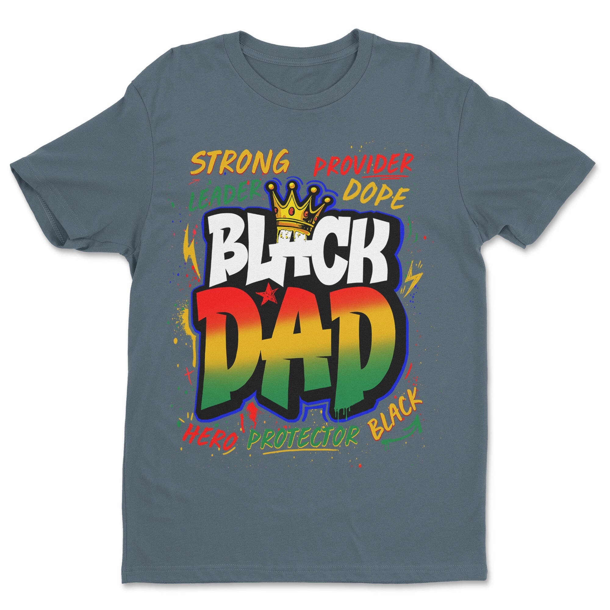 Black Dad Graffiti T-shirt Apparel Gearment 