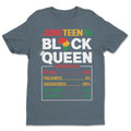 Juneteenth Black Queen Nutrition Facts T-shirt Apparel Gearment Budget-friendly - Sturdy & Reliable Dark Heather S