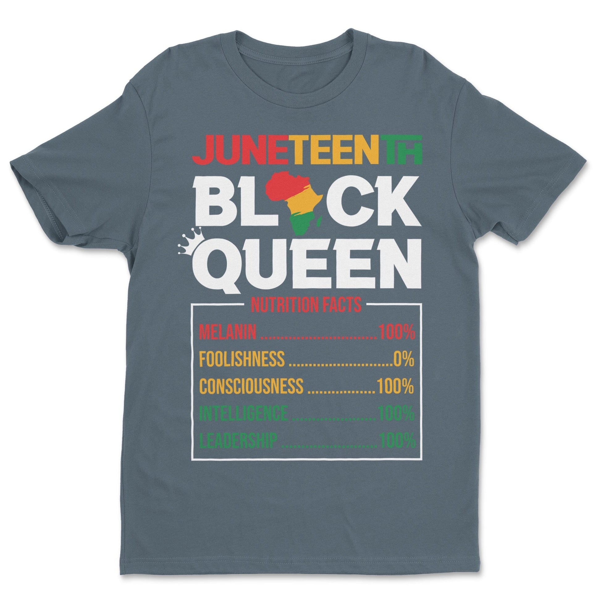 Juneteenth Black Queen Nutrition Facts T-shirt Apparel Gearment Budget-friendly - Sturdy & Reliable Dark Heather S
