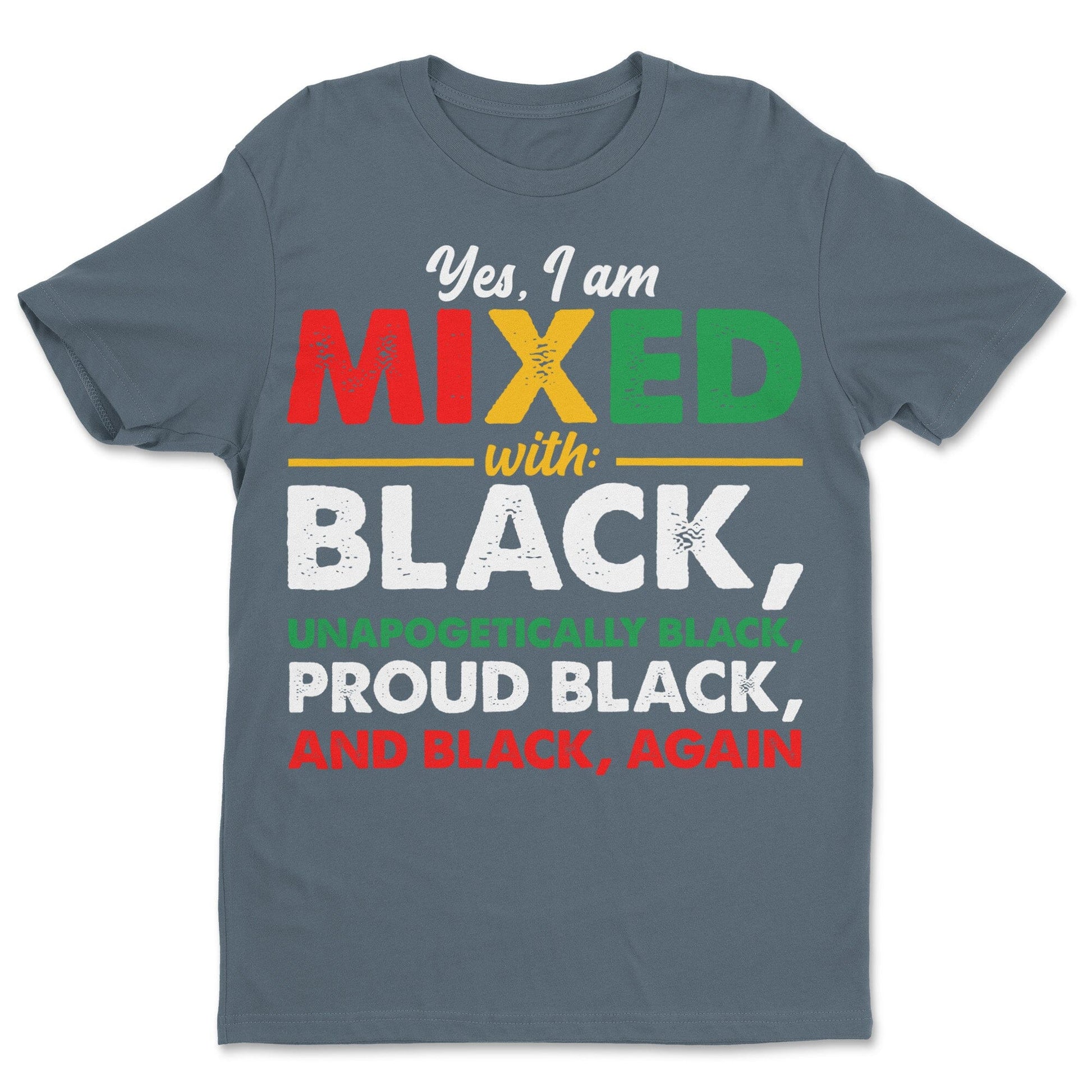 Yes, I'm Mixed with Black T-shirt Apparel Gearment Budget-friendly - Sturdy & Reliable Dark Heather S