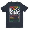Juneteenth Black King T-shirt Apparel Gearment Standard - Soft Feel & Modern Fit Midnight Navy S