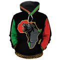 Panther Africa Fleece All-over Hoodie And Joggers Set Hoodie Joggers Set Tianci 