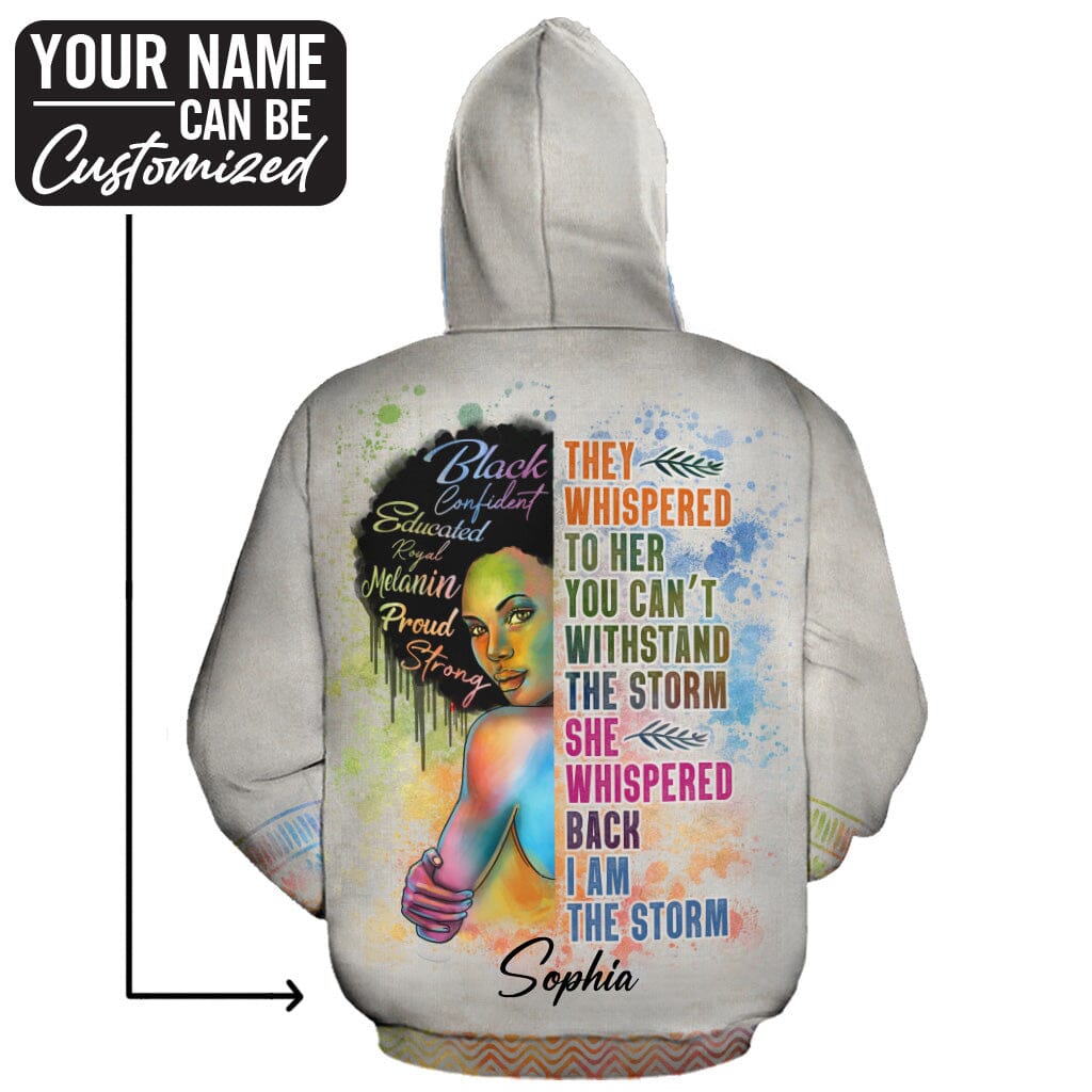 Black Girl I Am The Storm All-over Hoodie Hoodie Tianci 
