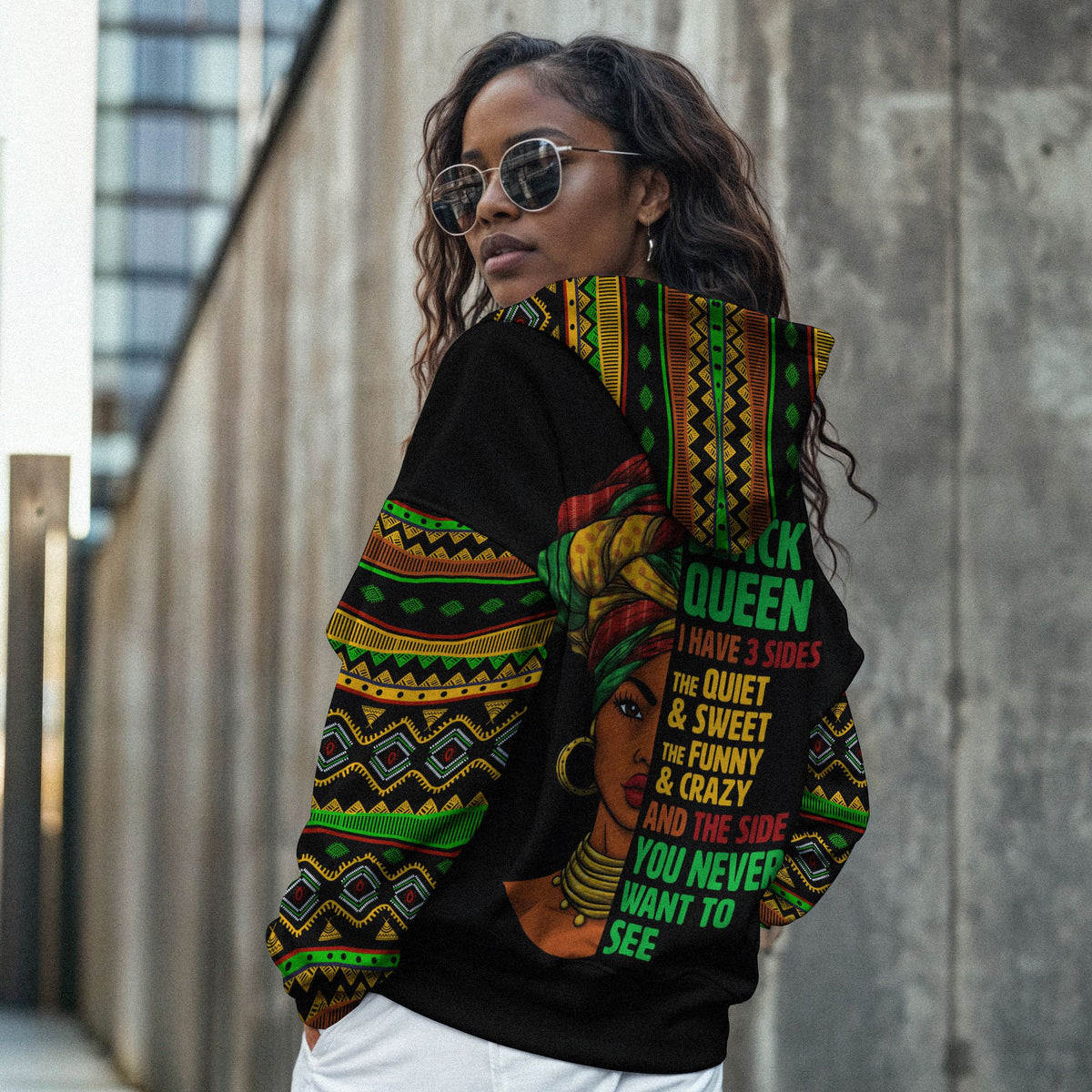Three Sides Of Me All-over Hoodie Hoodie Tianci 