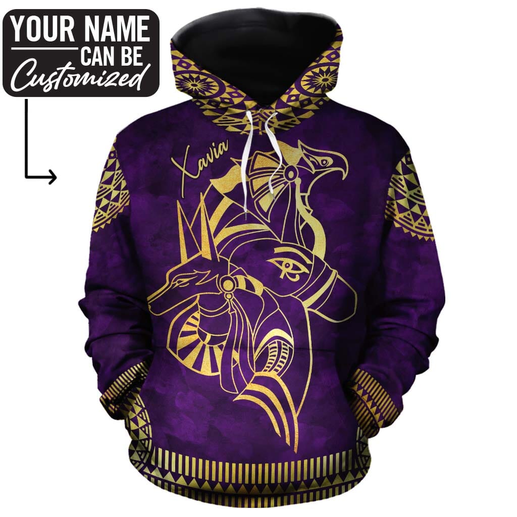 Anubis & Horus 2 All-over Hoodie | African American Clothing Anubis & Horus 2 All-over Hoodie | African American Clothing