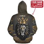 Black and Gold Lion All-over Hoodie Hoodie Tianci 