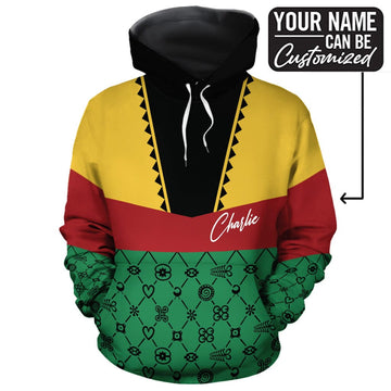 Pan-Africa Color Panel All-over Hoodie