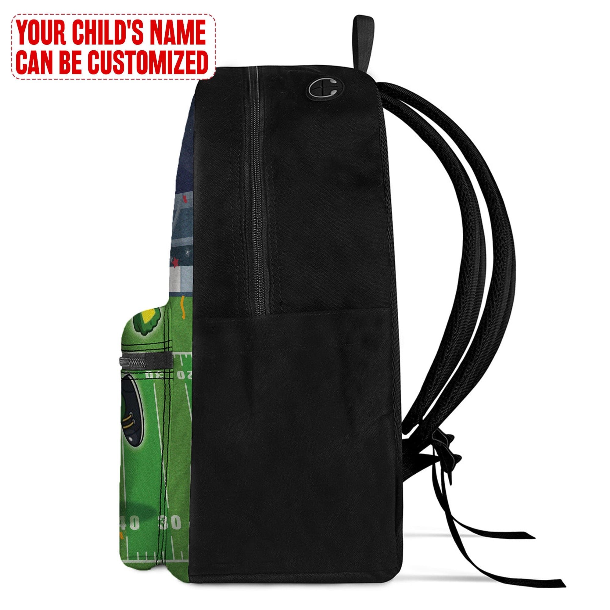 Personalized Little Afro American Football Player Kid Backpack And Lunch Bag Set Kid Backpack And Lunch Bag Set Melaninful 