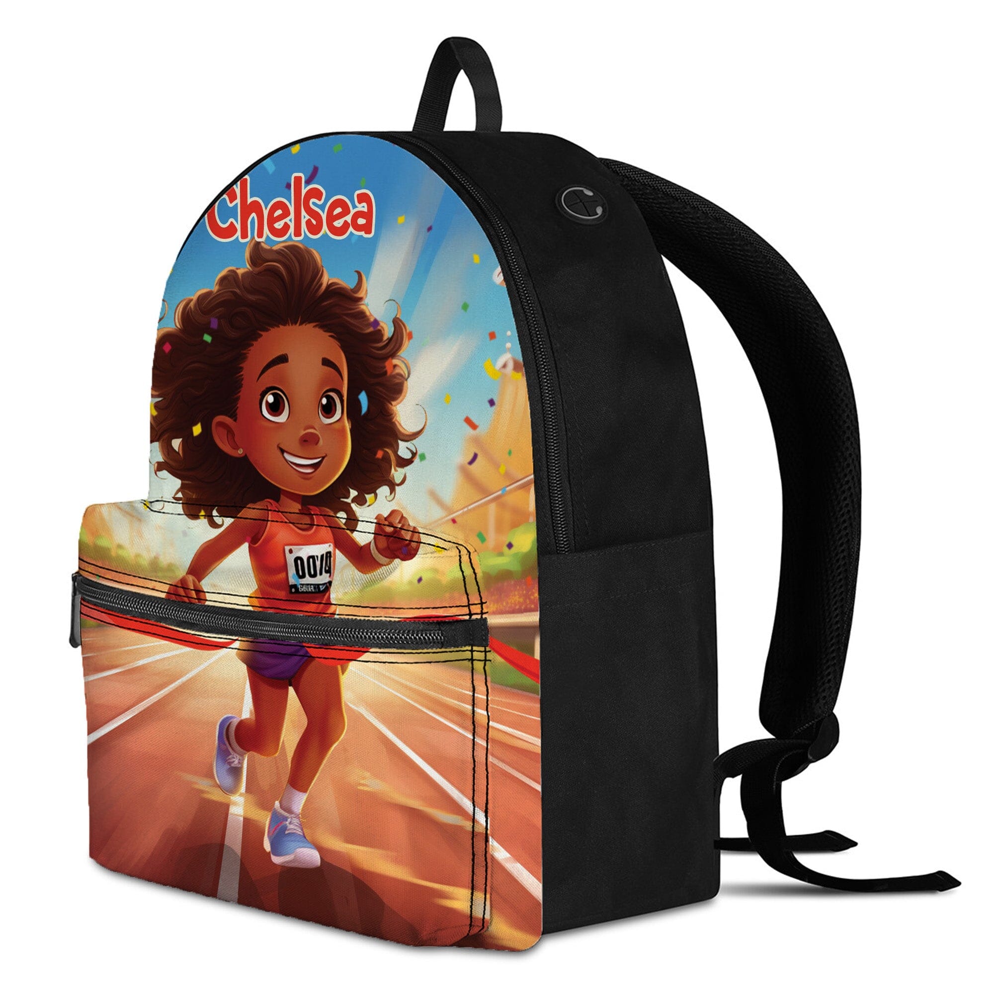 Personalized Little Afro Athlete Kid Backpack And Lunch Bag Set Kid Backpack And Lunch Bag Set Melaninful 