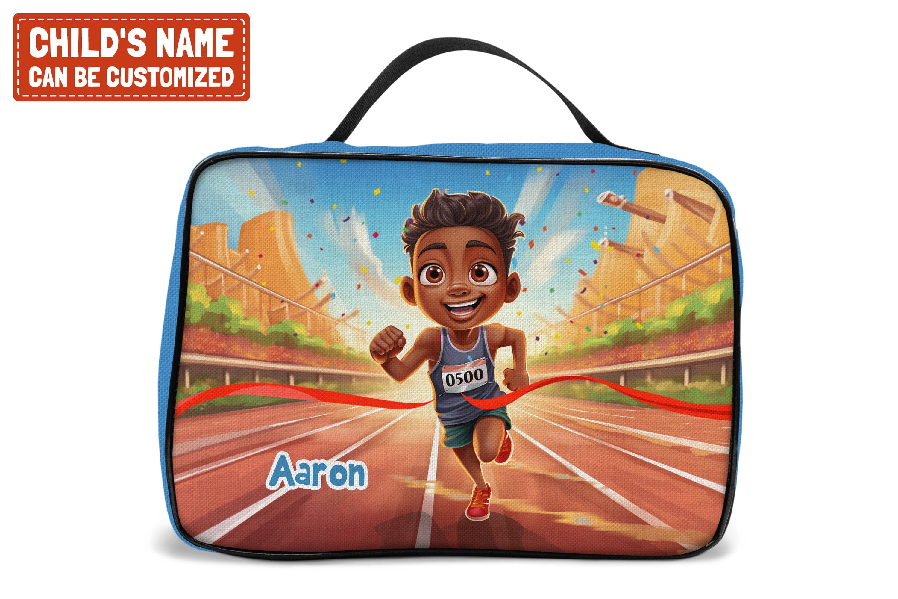 Personalized Little Afro Athlete Kid Backpack And Lunch Bag Set Kid Backpack And Lunch Bag Set Melaninful 