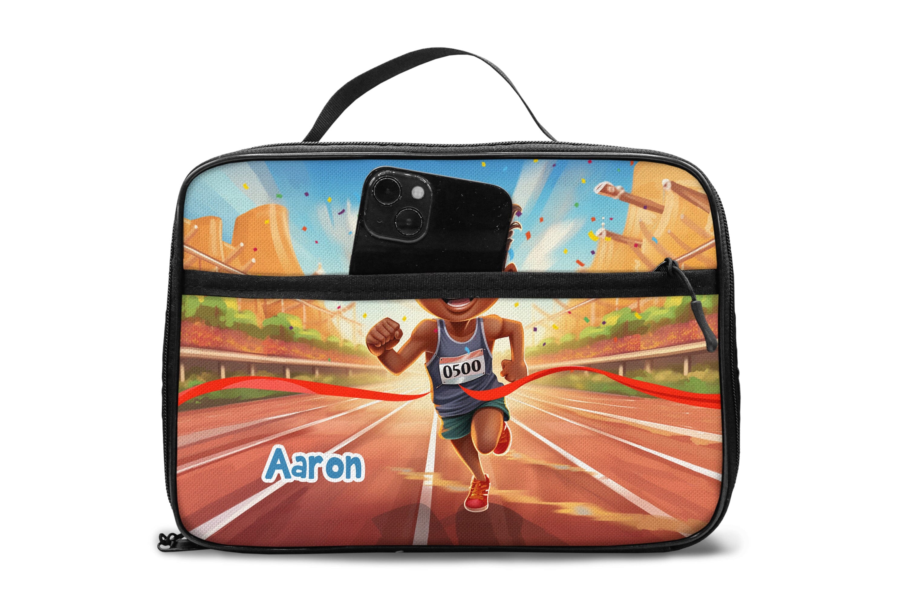 Personalized Little Afro Athlete Kid Backpack And Lunch Bag Set Kid Backpack And Lunch Bag Set Melaninful 