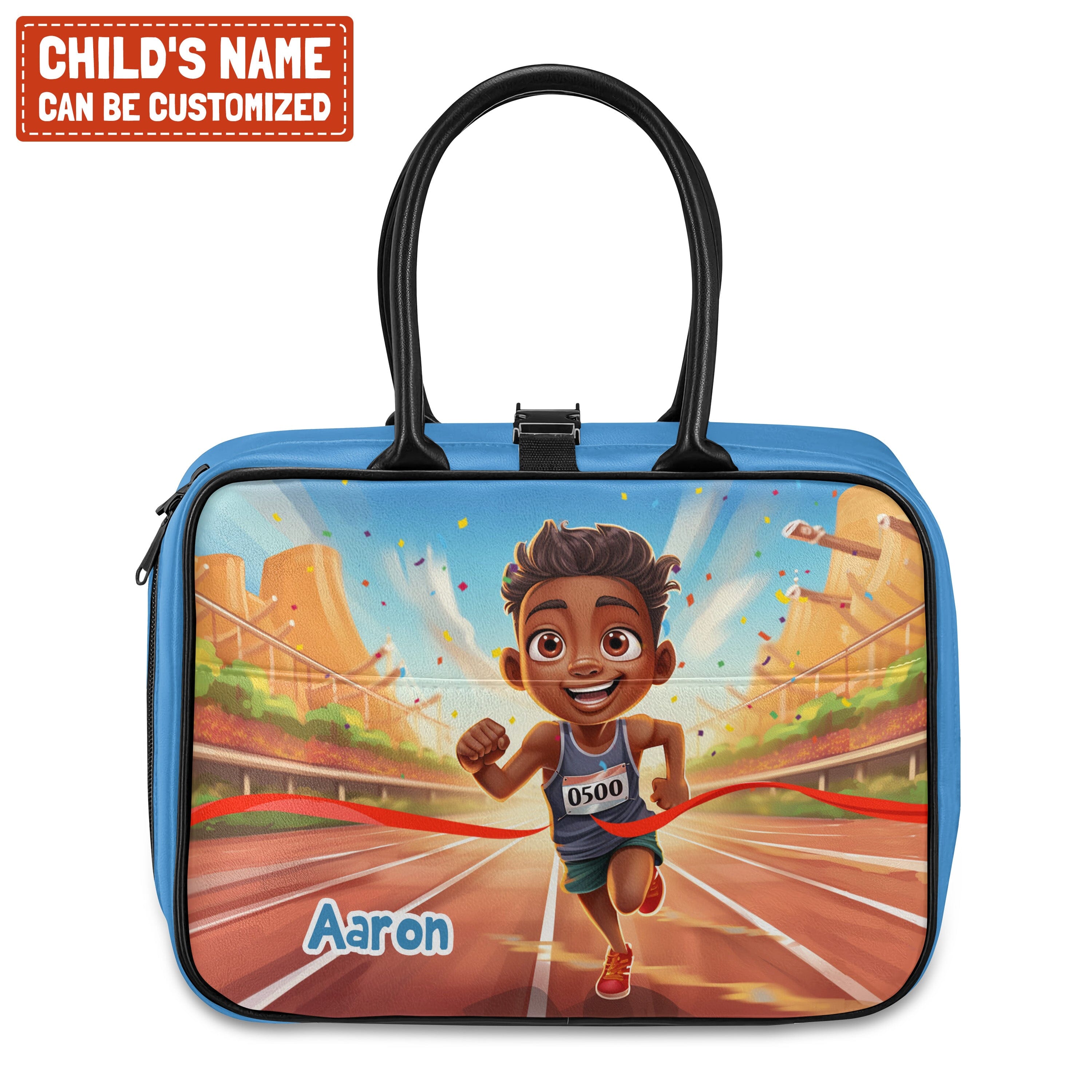 Personalized Little Afro Athlete Kid Backpack And Lunch Bag Set Kid Backpack And Lunch Bag Set Melaninful 