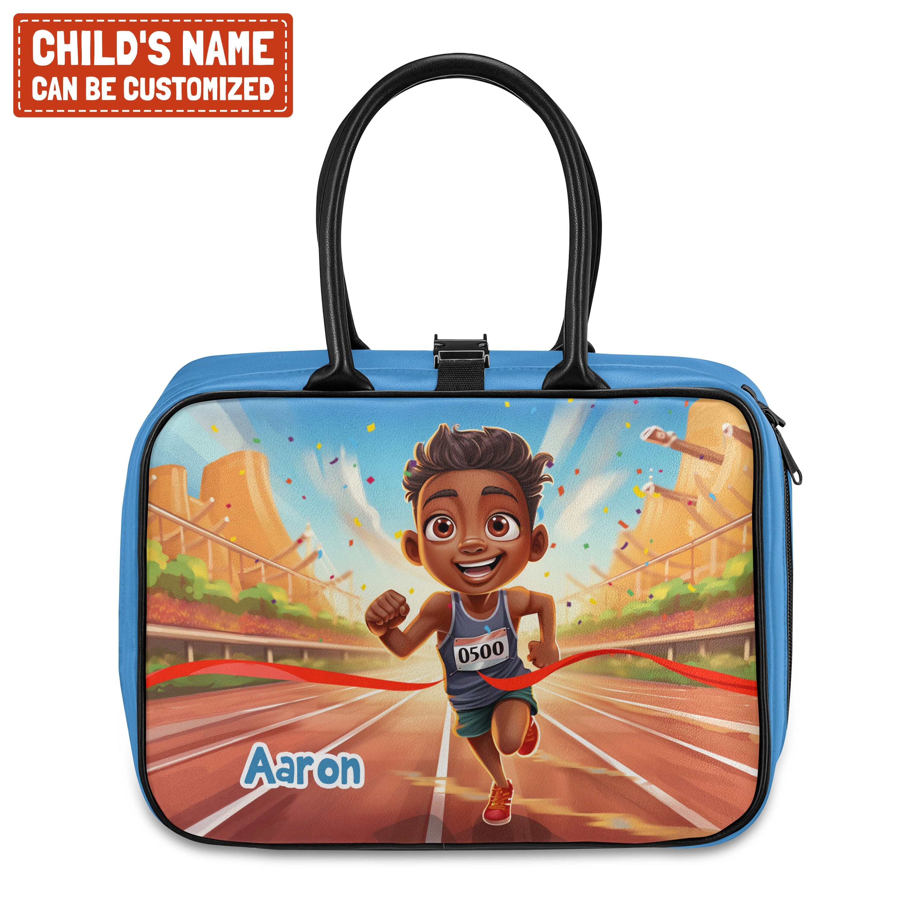 Personalized Little Afro Athlete Kid Backpack And Lunch Bag Set Kid Backpack And Lunch Bag Set Melaninful 