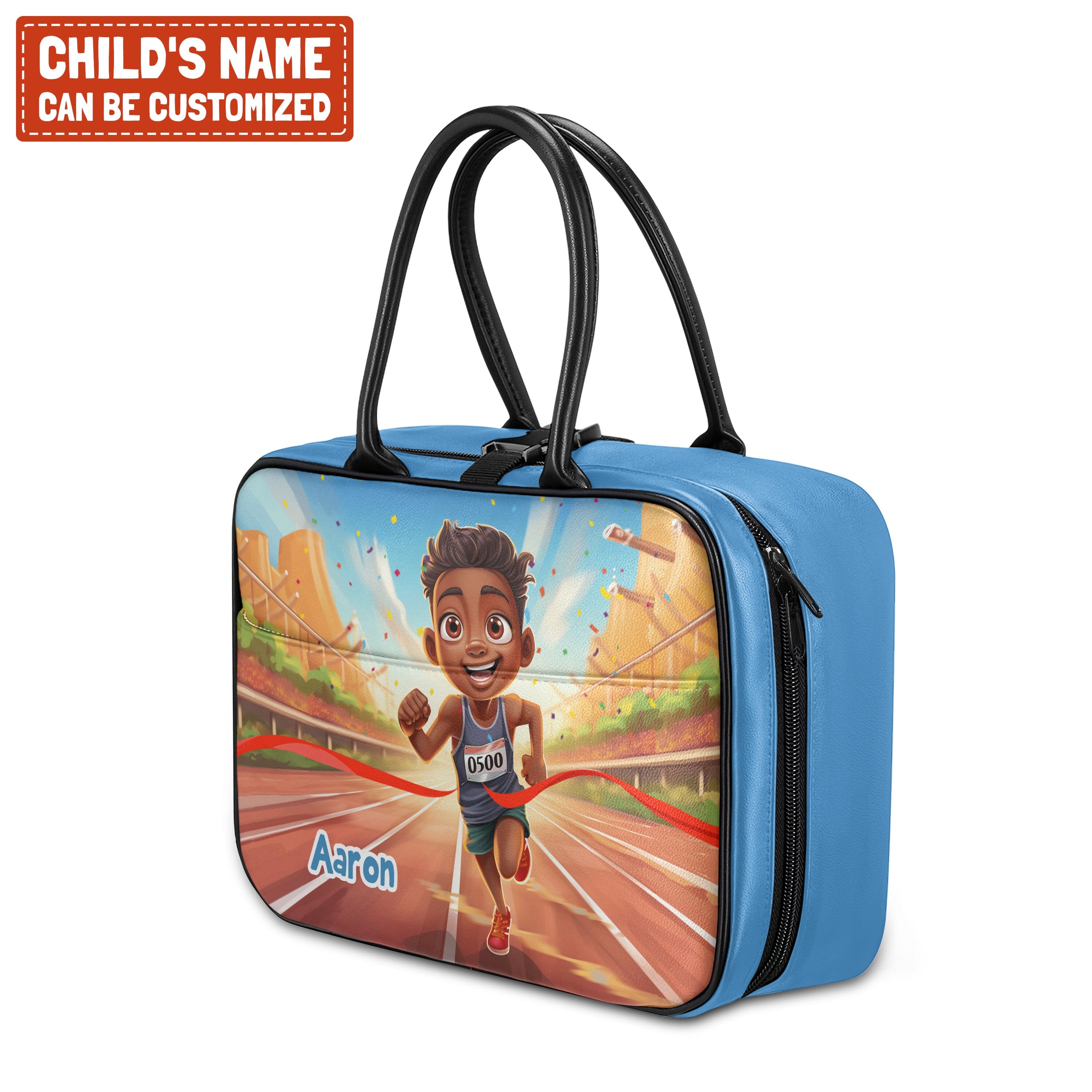 Personalized Little Afro Athlete Kid Backpack And Lunch Bag Set Kid Backpack And Lunch Bag Set Melaninful 