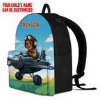 Personalized Little Afro Pilot Kid Backpack Kid Backpack Tianci 