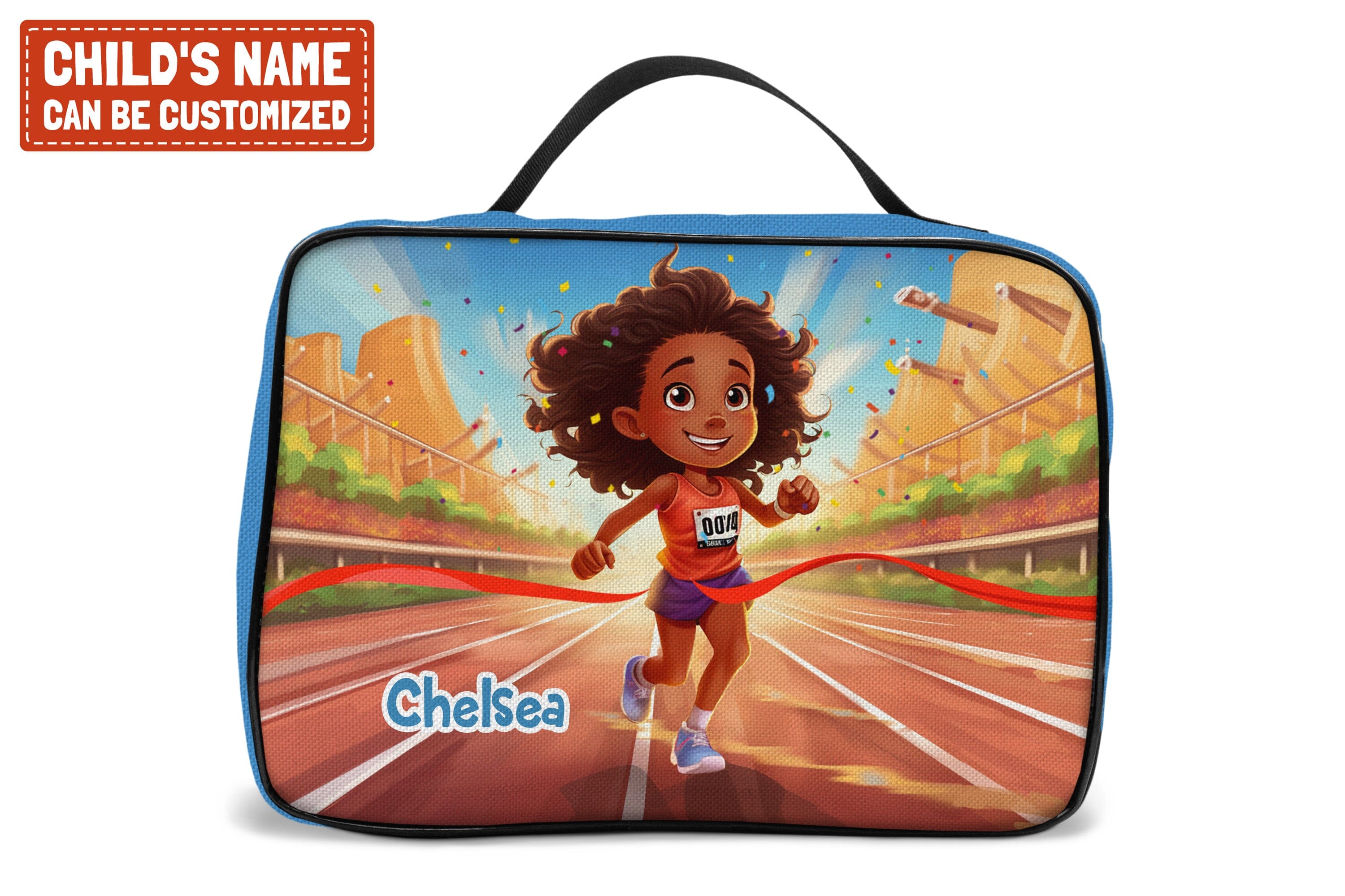 Personalized Little Afro Athlete Kid Backpack And Lunch Bag Set Kid Backpack And Lunch Bag Set Melaninful 
