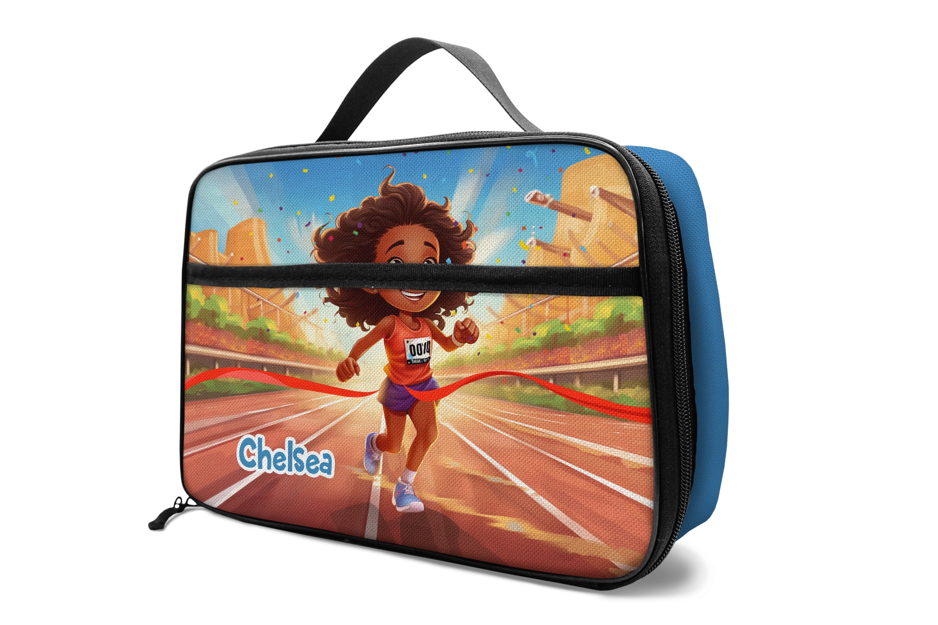 Personalized Little Afro Athlete Kid Backpack And Lunch Bag Set Kid Backpack And Lunch Bag Set Melaninful 