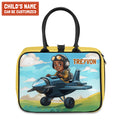 Personalized Little Afro Pilot Kid Backpack And Lunch Bag Set Kid Backpack And Lunch Bag Set Tianci 