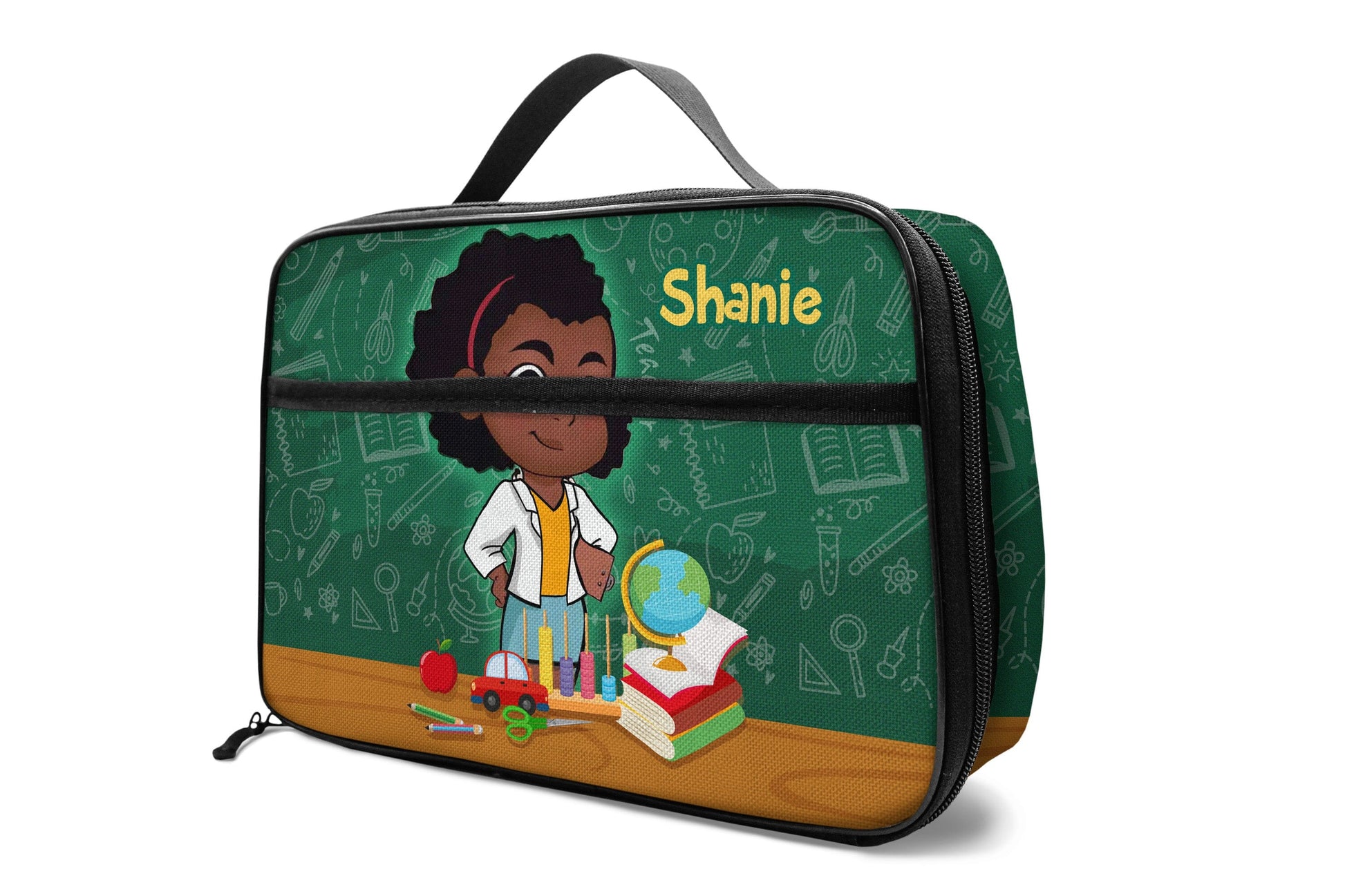 Personalized Little Afro Teacher Kid Backpack And Lunch Bag Set Kid Backpack And Lunch Bag Set Melaninful 