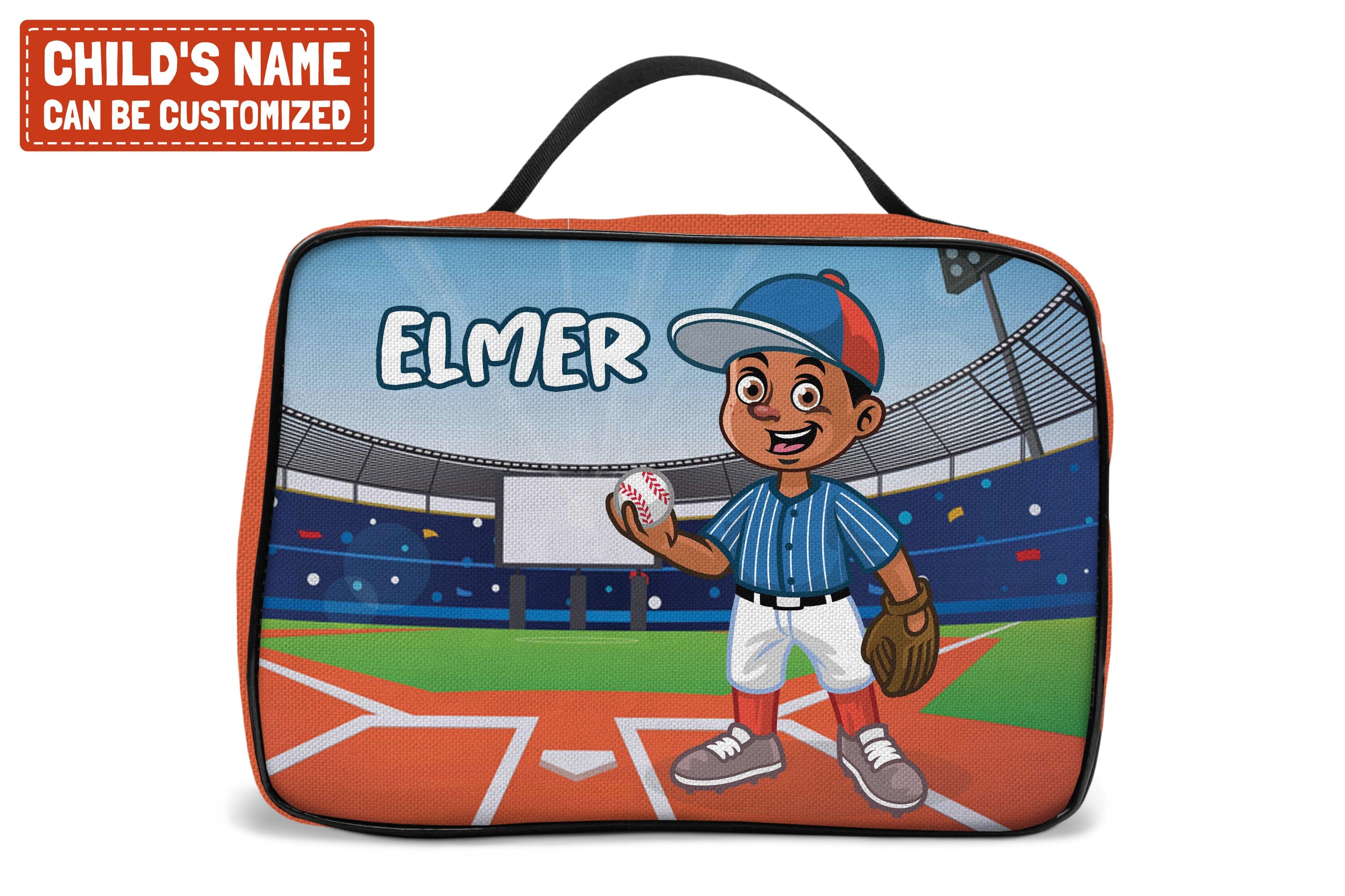 Personalized Little Afro Baseball Player Kid Backpack And Lunch Bag Set Kid Backpack And Lunch Bag Set Melaninful 