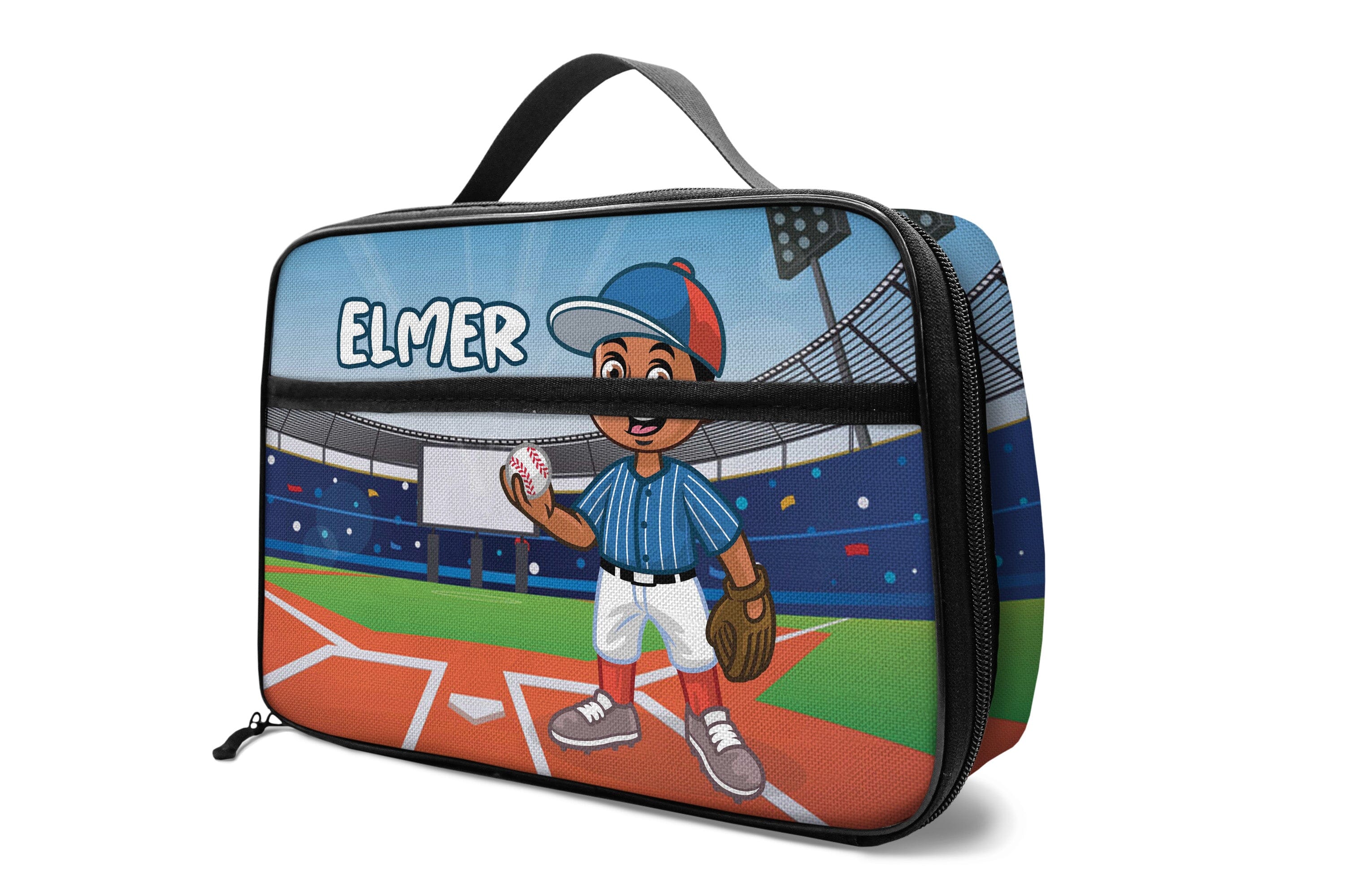 Personalized Little Afro Baseball Player Kid Backpack And Lunch Bag Set Kid Backpack And Lunch Bag Set Melaninful 