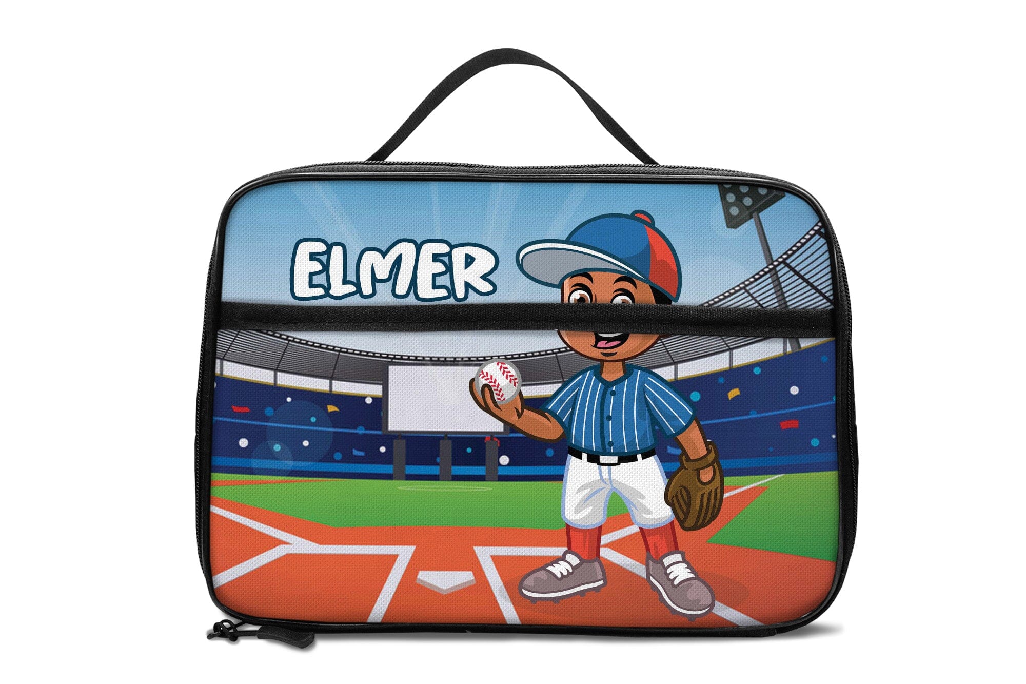 Personalized Little Afro Baseball Player Kid Backpack And Lunch Bag Set Kid Backpack And Lunch Bag Set Melaninful 