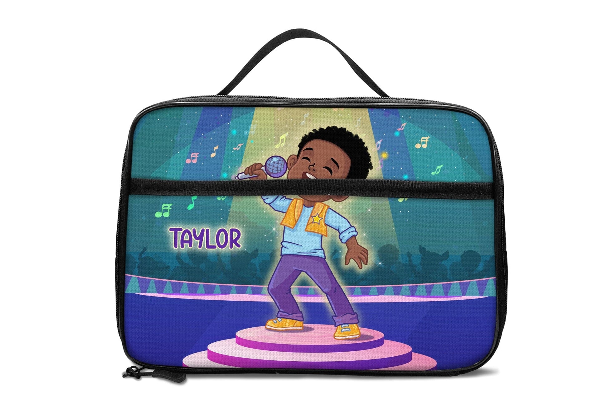 Personalized Little Afro Singer Kid Backpack And Lunch Bag Set Kid Backpack And Lunch Bag Set Melaninful 