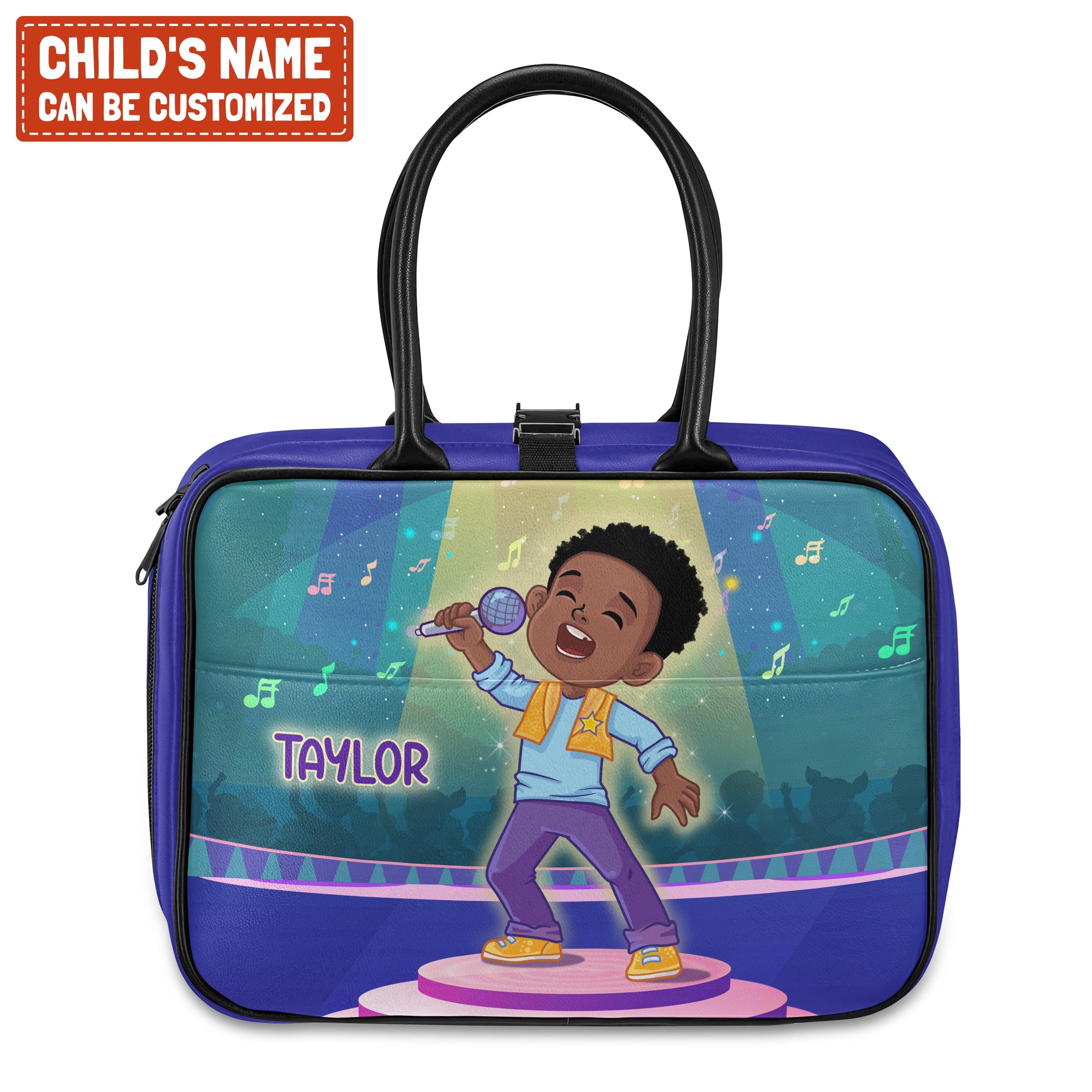 Personalized Little Afro Singer Kid Backpack And Lunch Bag Set Kid Backpack And Lunch Bag Set Melaninful 