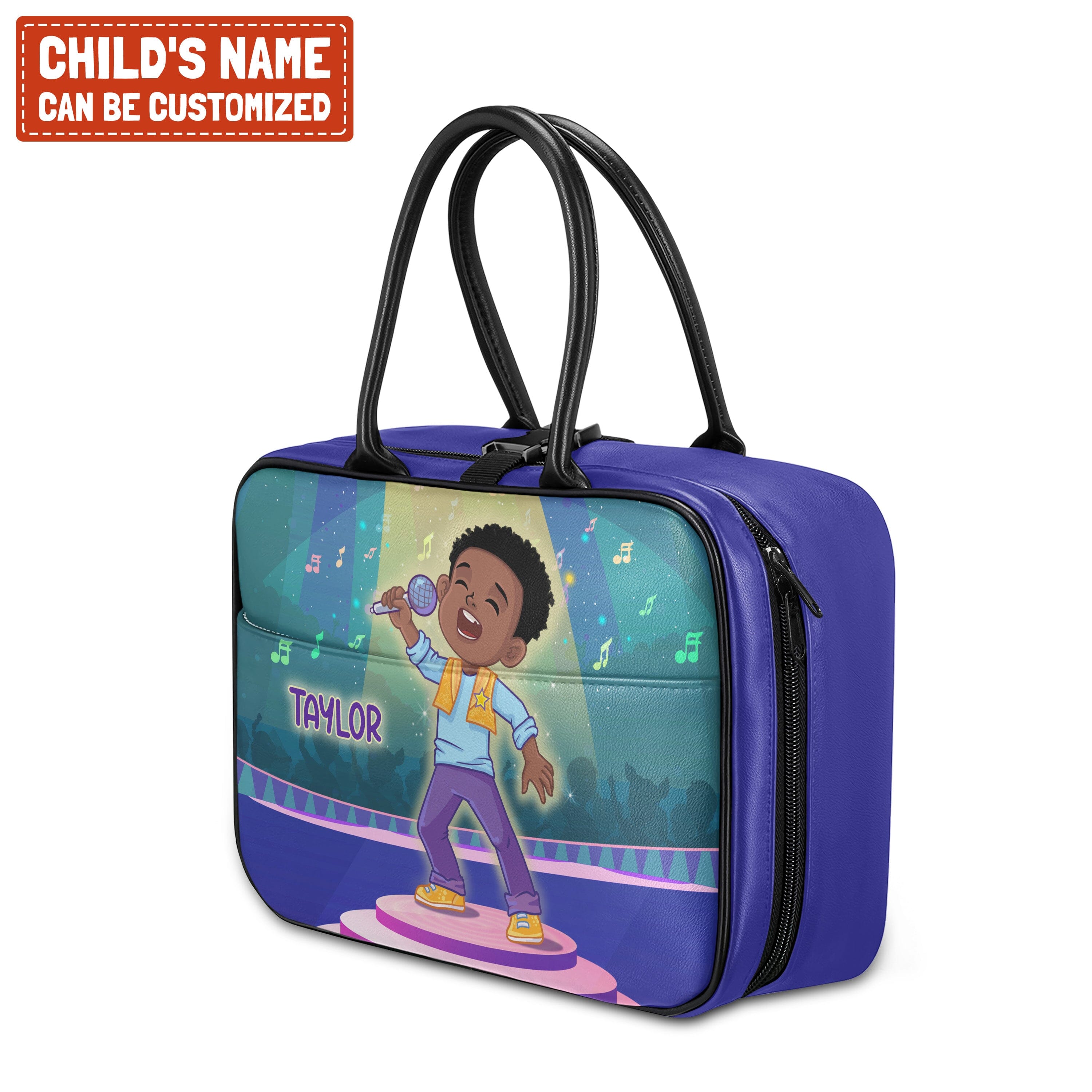 Personalized Little Afro Singer Kid Backpack And Lunch Bag Set Kid Backpack And Lunch Bag Set Melaninful 