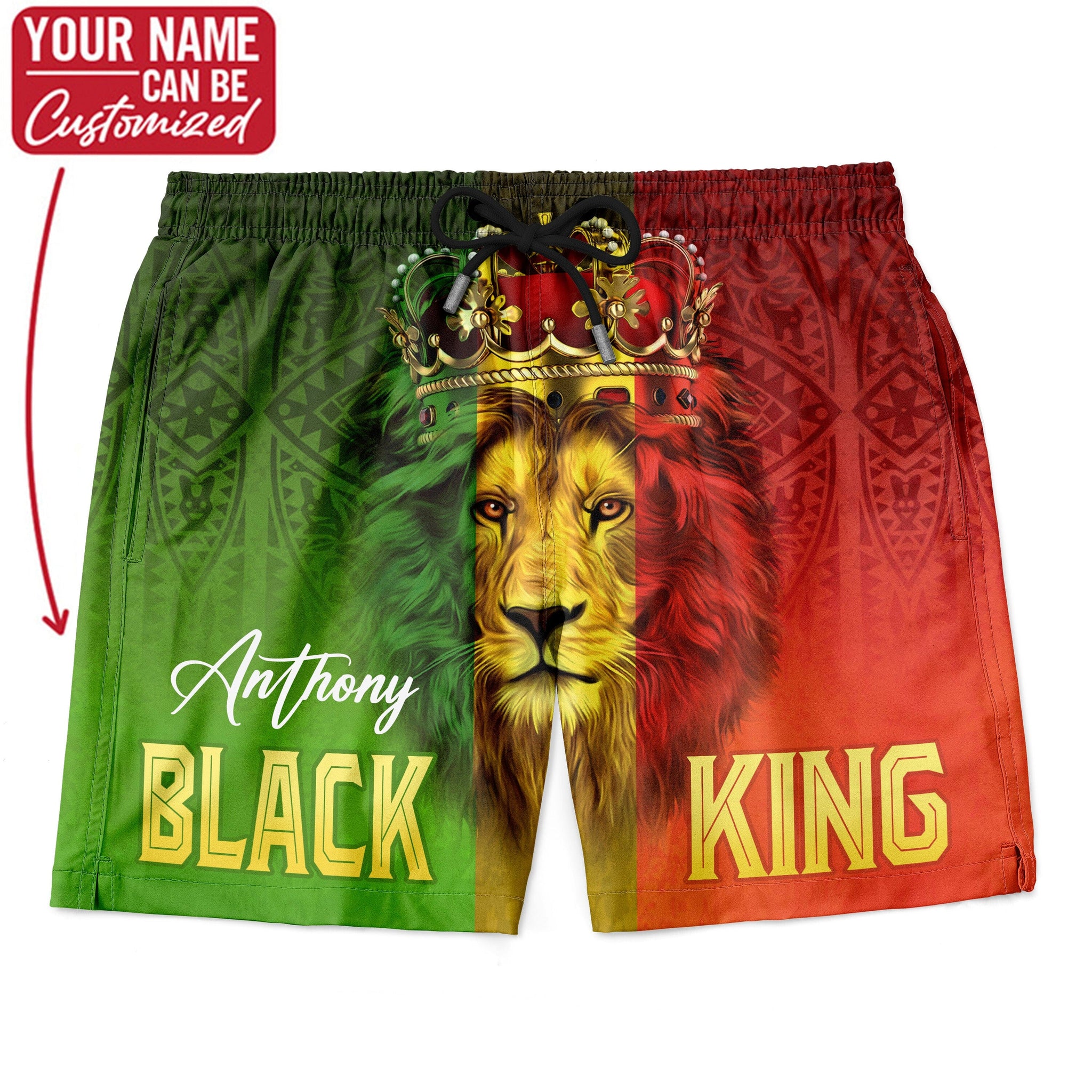 Black King Lion Shorts Shorts Tianci 