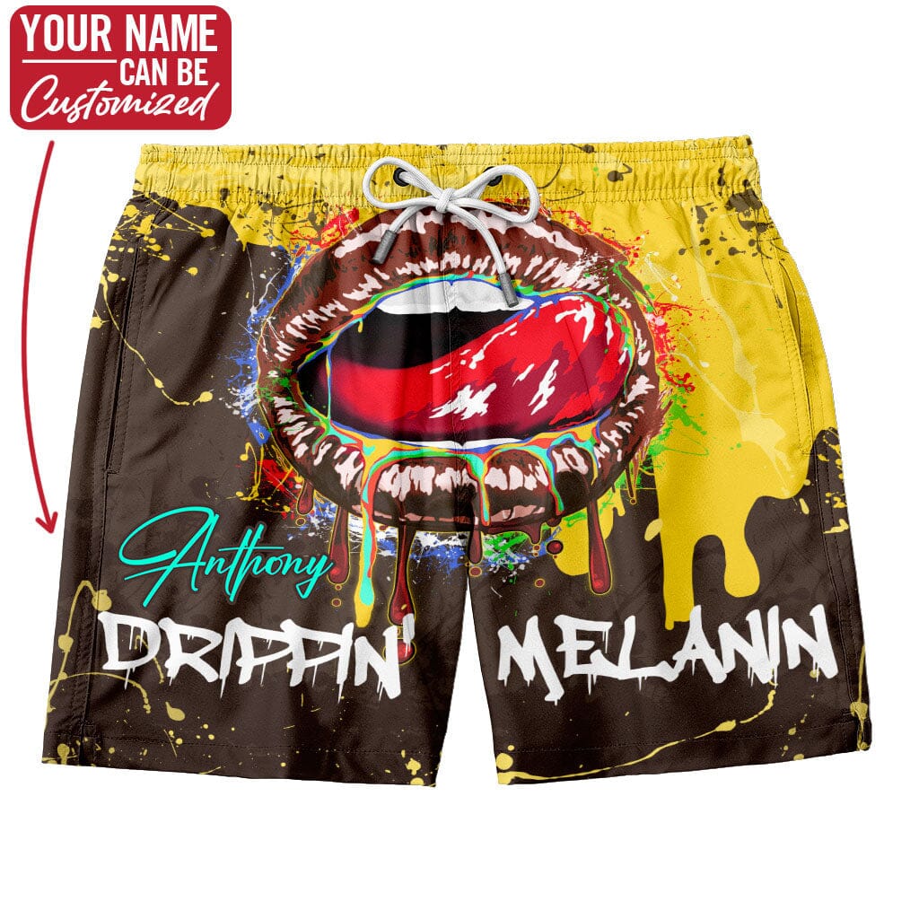 Drippin' Melanin Shorts Shorts Tianci 