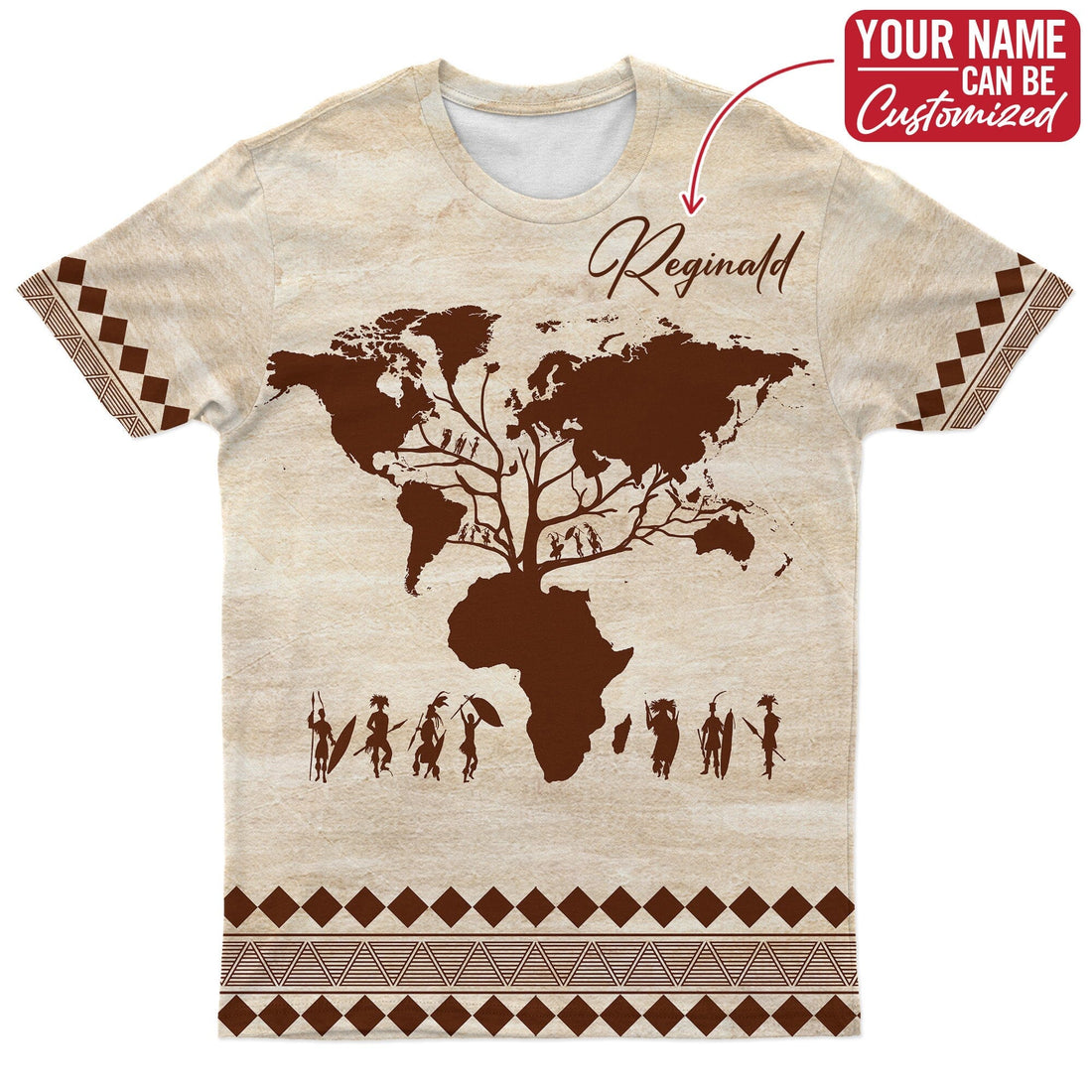 Root Africa T-shirt 1 AOP Tee Tianci 