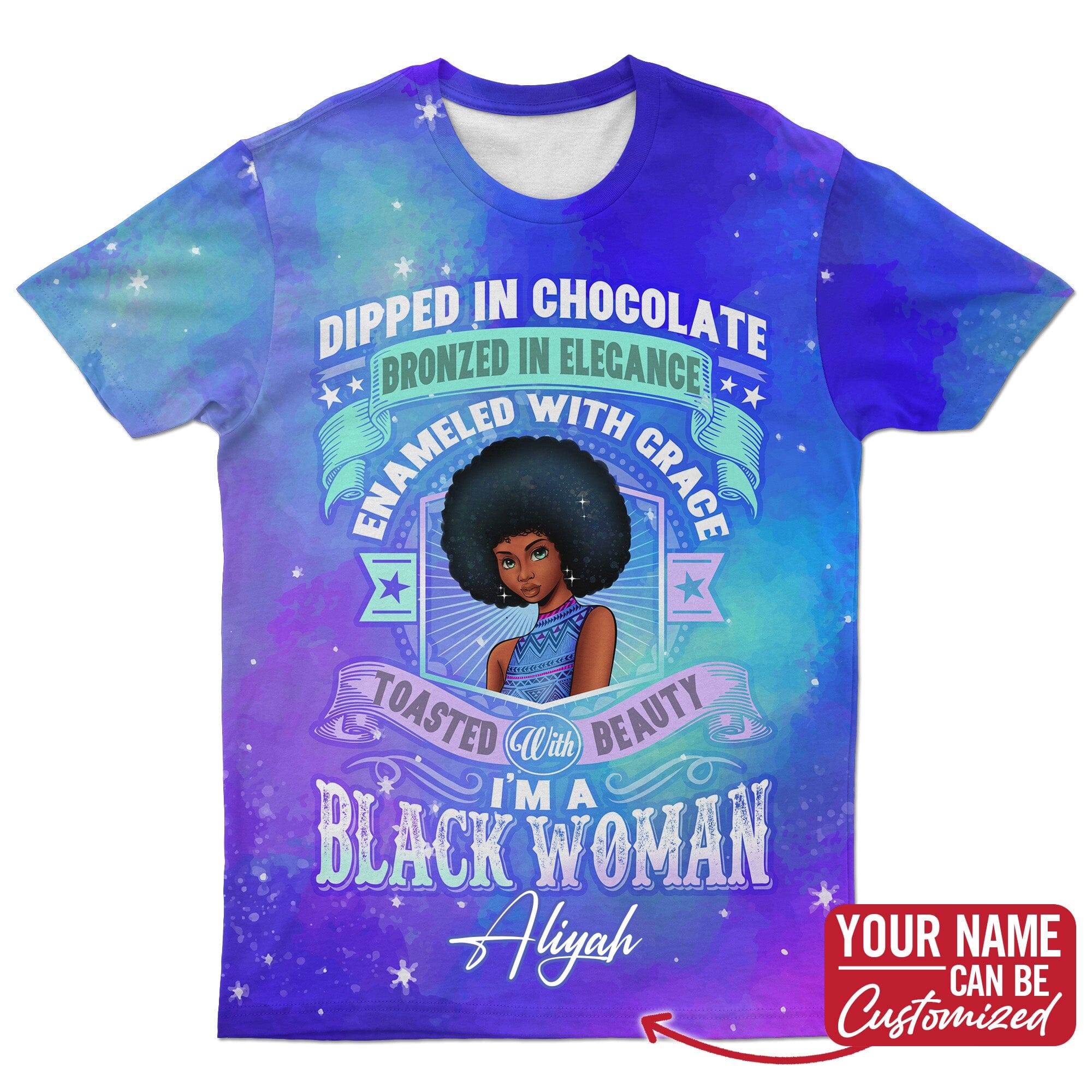 I'm A Black Woman T-shirt AOP Tee Tianci 