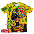 African Art Woman T-shirt AOP Tee Tianci 