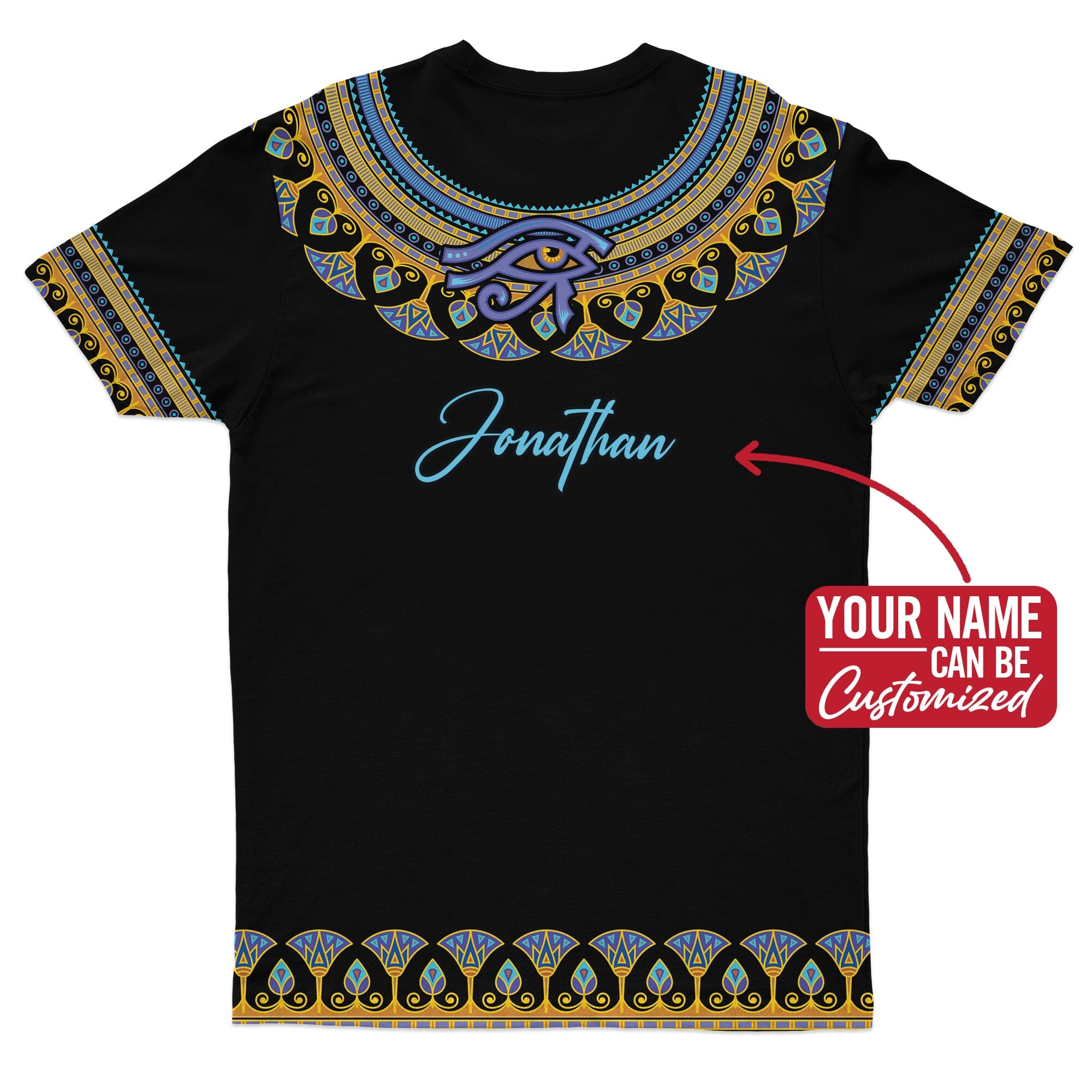 Egyptian Ankh Ft Eye Of Ra T-shirt AOP Tee Tianci 