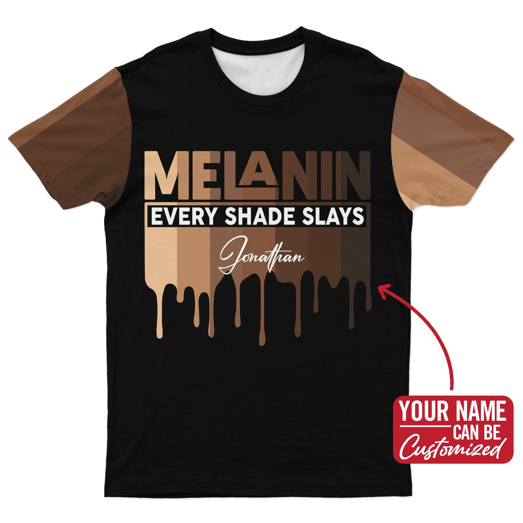 Every Shade Slays Melanin T-Shirt AOP Tee Tianci 
