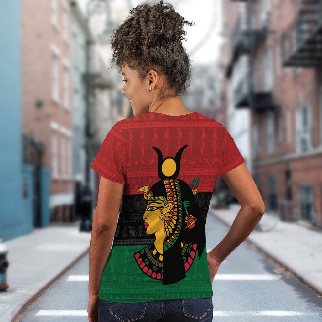 Queen In Pan-African Colors T-shirt AOP Tee Tianci 