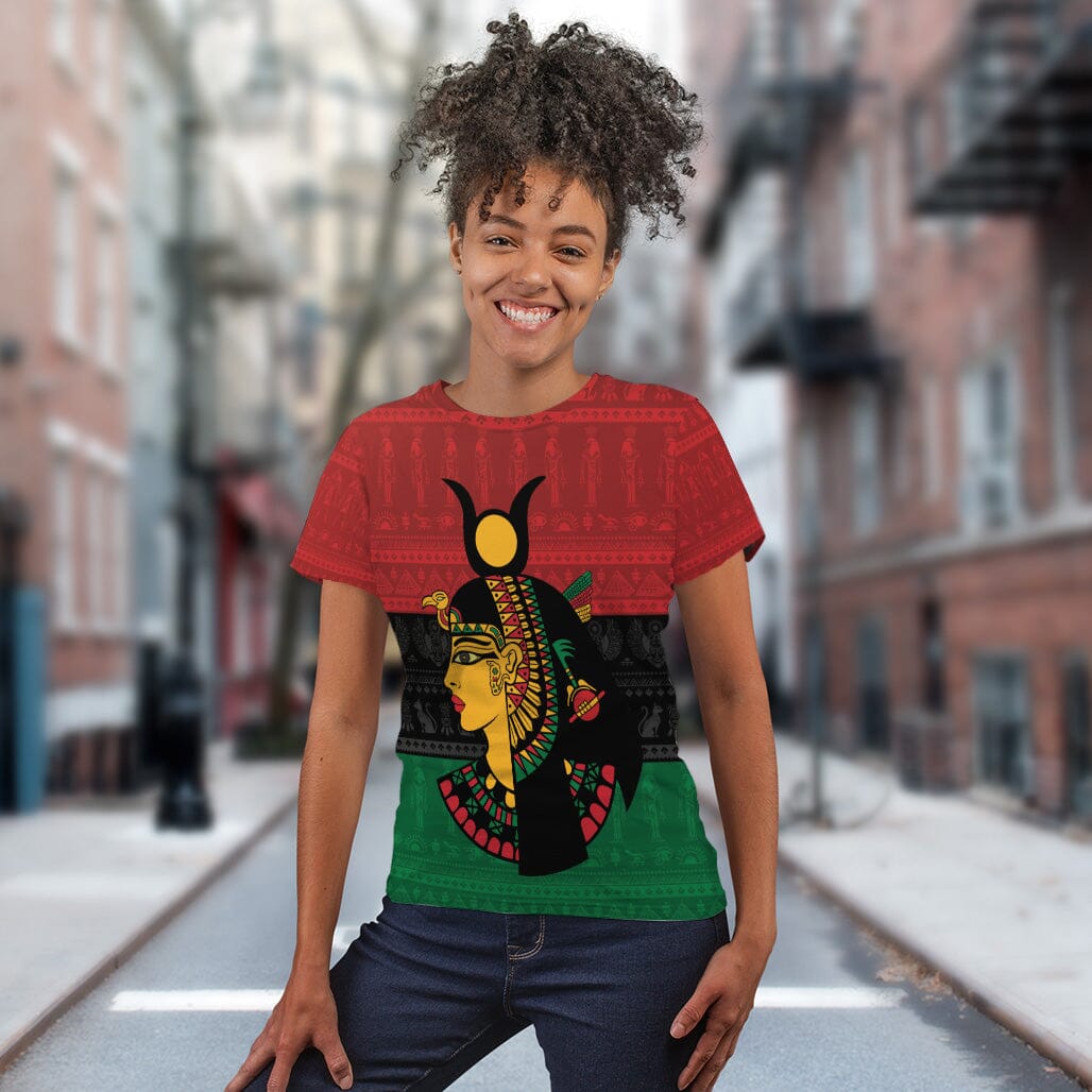 Queen In Pan-African Colors T-shirt AOP Tee Tianci 