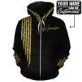 Gold Pattern 1 All-over Hoodie Hoodie Tianci 